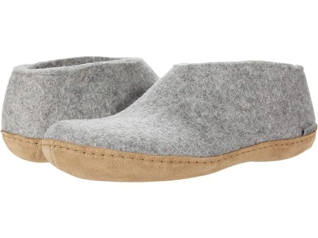 (取寄) グレーラップ ウール シューズ レザー アウトソール Glerups Glerups Wool Shoe Leather Outsole Grey