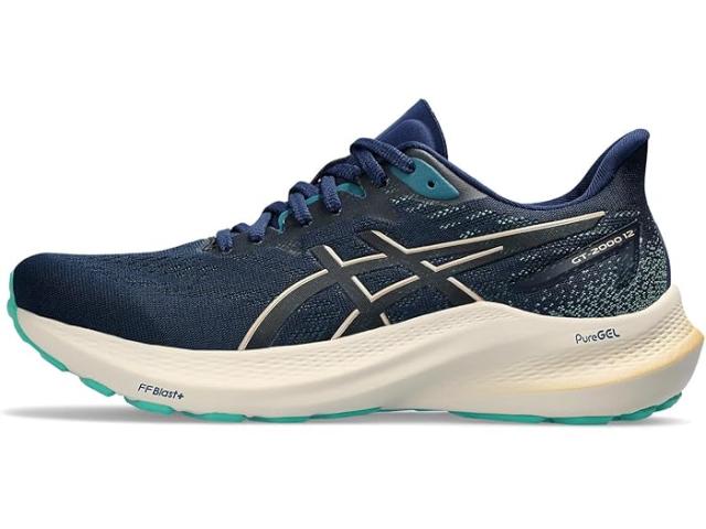 (取寄) アシックス レディース GT-2000 12 ASICS women ASICS Gt-2000 12 Blue Expanse/Champagneの通販は
