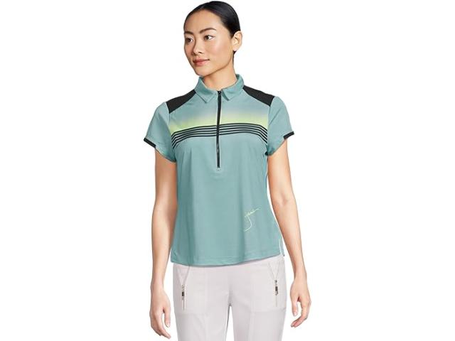 (取寄) ジェイミー サドック レディース ガンマ レイ プリント ポロ Jamie Sadock women Gamma Ray Print Polo Neptune Blue