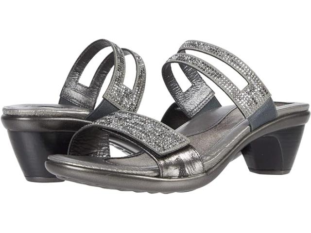 (取寄) ナオト レディース テンパー Naot women Naot Temper llic Onyx Leather/Gray Black Multi Rivets