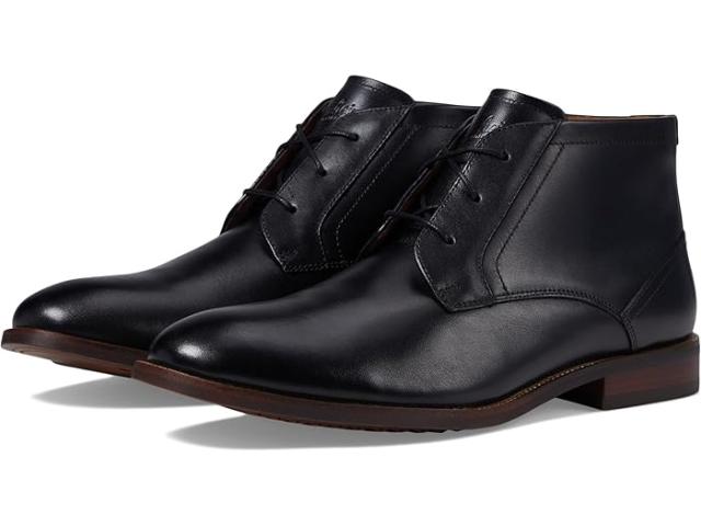 (取寄) フローシャイム メンズ ルッチ プレーン トゥ チャッカ ブーツ Florsheim men Rucci Plain Toe Chukka Boot Black Smooth