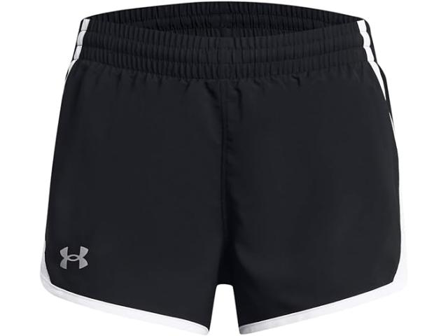 (取寄) アンダーアーマー キッズ ガールズ フライ バイ ショーツ (ビッグ キッズ) Under Armour Kids girls Under Armour Kids Fly By Shorts (Big Kids) Black/White/Reflective