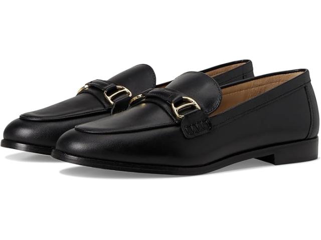 (取寄) ローレン ラルフローレン レディース ターシャ レザー ローファーズ Lauren Ralph Lauren women Tasha Leather Loafers Black