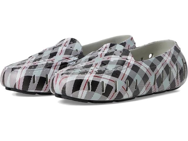 (取寄) フローファ レディース ポッシュ ドライバ プリント Floafers women Posh D Print Grey Multi Plaid/Black