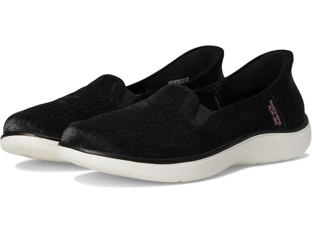 (取寄) スケッチャーズ パフォーマンス レディース オン-ザ-ゴー フレックス レディエント ハンズ フリー スリップ-インス - SKECHERS Performance women On-the-go Flex Radiant Hands Free Slip-ins - Ssiren Black/Rose Gold