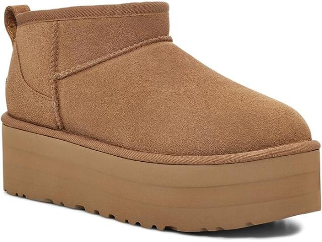 (取寄) アグ レディース クラシック ウルトラ ミニ プラットフォーム UGG women UGG Classic Ultra Mini Platform Chestnut