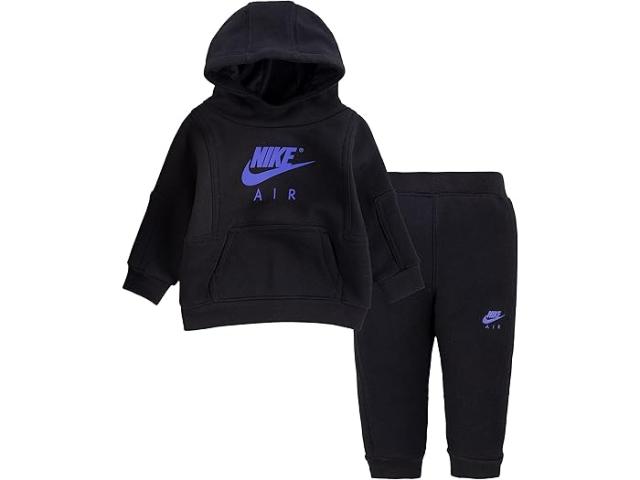 (取寄) ナイキ キッズ ボーイズ エアー プルオーバー パンツ セット (トドラー) Nike Kids boys Air Pullover Pants Set (Toddler) Blackの通販は 15,080円
