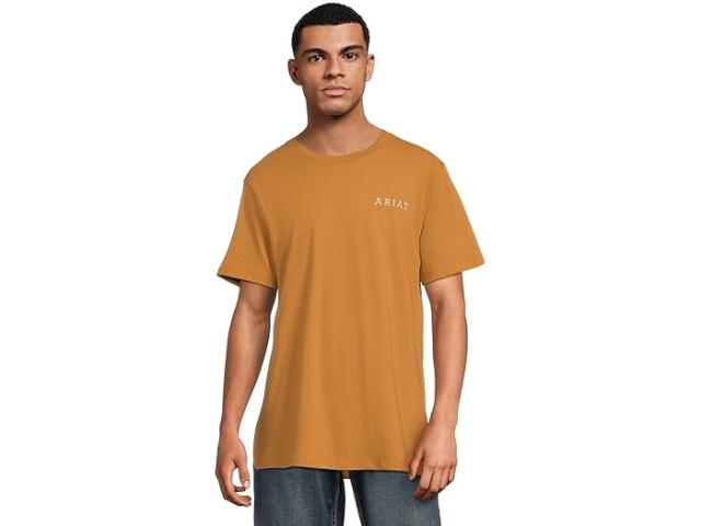 (取寄) アリアット メンズ スコーピオン シール T-シャツ Ariat men Scorpion Seal T-shirt Bone Brown