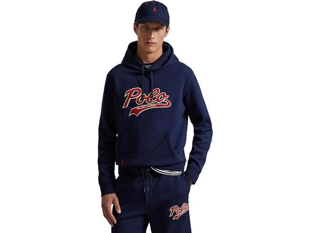 (取寄) ラルフローレン メンズ ダブルニット フル-ジップ パーカー Polo Ralph Lauren men Double-Knit Full-Zip Hoodie Cruise Navy