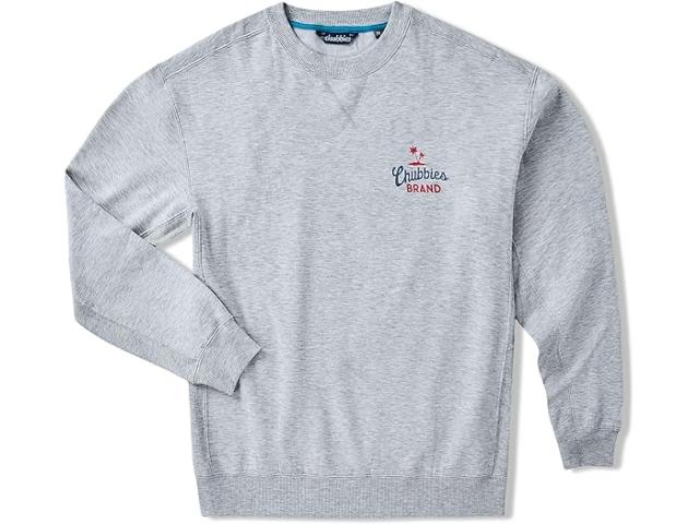 (取寄) チャビーズ メンズ ザ #1 ファン (ソフト テリー Chubbies men The #1 Fan (Soft Terry Crewneck) Light/Pastel Grey - Heather