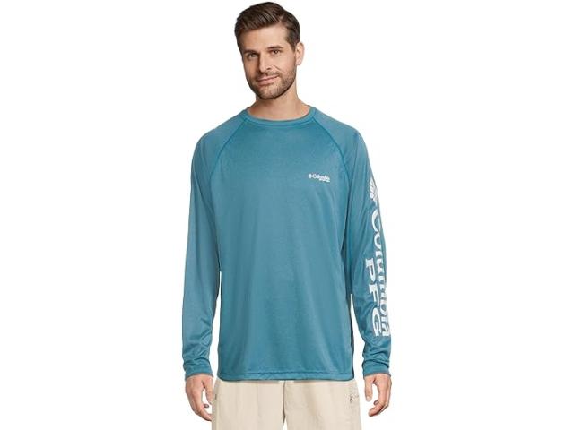 (取寄) コロンビア メンズ ターミナル タックル L/S シャツ Columbia men Terminal Tackle L/S Shirt Blue Echo Heather/White Logo