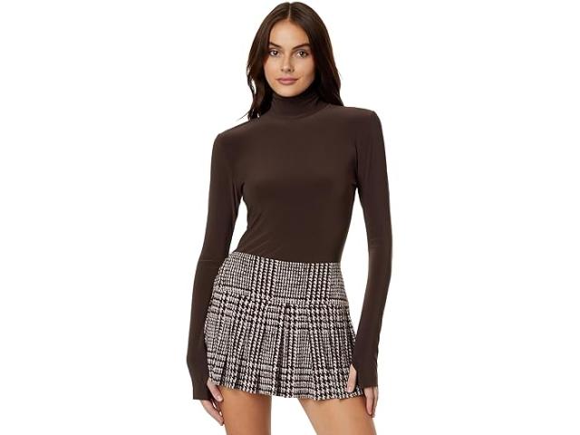 (取寄) ノーマ カマリ レディース スリム フィット ロング スリーブ タートル トップ Norma Kamali women Slim Fit Long Sleeve Turtle Top Chocolate