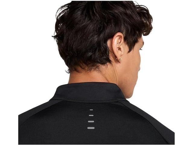 (取寄) ナイキ メンズ ストライド ドライ-フィット 1/4-ジップ ランニング トップ Nike men Stride Dri-FIT 1/4-Zip Running Top Black/Reflective Silver