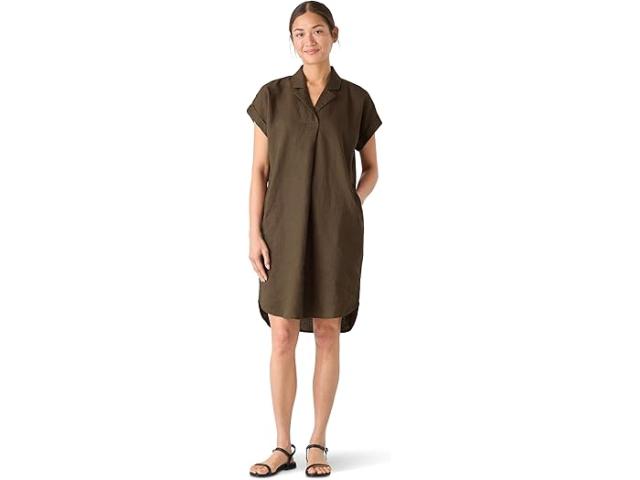 (取寄) アイリーン フィッシャー レディース ノッチ カラー ドレス Eileen Fisher women Notch Collar Dress Branch