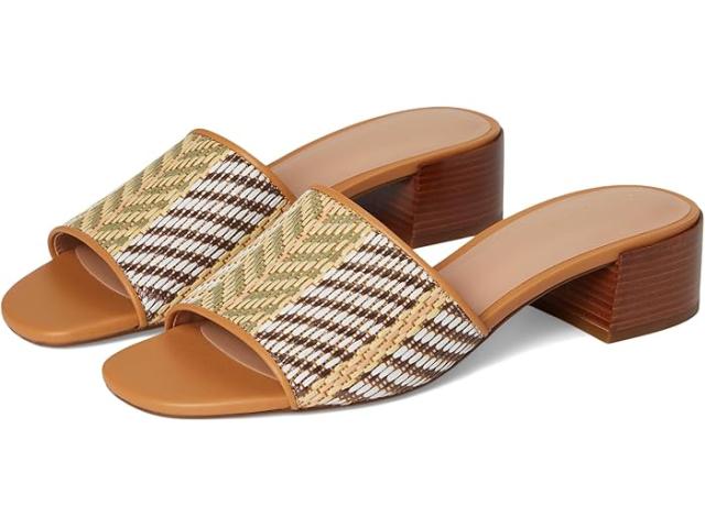 (取寄) コールハーン レディース カリ シングル バンド サンダル Cole Haan women Calli Single Band Sandal Striped Raffia/Biscuit Leather