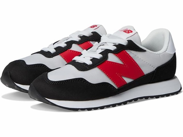 (取寄) ニューバランス キッズ キッズ 237 バンジー レース (リトル キッド) New Balance Kids kids 237 Bungee Lace (Little Kid) Grey Matter/True Redの通販は