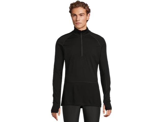 (取寄) アイスブレイカー メンズ メリノ 200 ロング スリーブ ハーフ ジップ Icebreaker men Merino 200 ZoneKnit Long Sleeve Half Zip Black