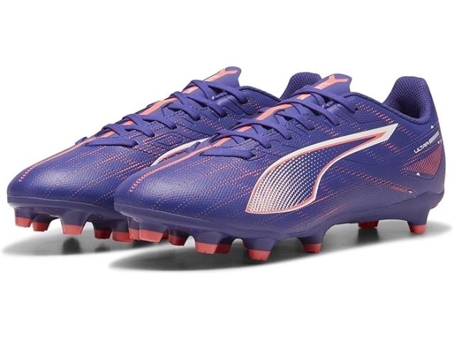 (取寄) プーマ メンズ ウルトラ 5 プレイ アーティフィシャル グランド サッカー クリーツ PUMA men Ultra 5 Play Firm, Artificial Ground Soccer Cleats Lapis Lazuli-Puma White-Sunset Glow