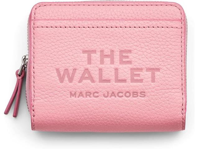 (取寄) マークジェイコブス レディース ザ レザー ミニ コンパクト ウォレット Marc Jacobs women The Leather Mini Compact Wallet Ribbon Pink