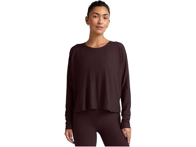 (取寄) ビヨンドヨガ レディース フェザーウェイト デイドリーマー プルオーバー Beyond Yoga women Featherweight Daydreamer Pullover Dark Chocolate Heather