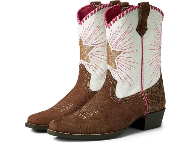 (取寄) アリアット キッズ キッズ ヘリテージ スター ウェスタン ブート (リトル キッド/ビッグ キッド) Ariat Kids kids Heritage Star Western Boot (Little Kid/Big Kid) Brown Floral Emboss/Pearl Snakeの通販は
