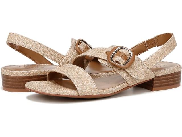 (取寄) ナチュラライザー レディース ミーシャ2 スリングバックス Naturalizer women Meesha2 Slingbacks Wheat Tan Woven Fabric