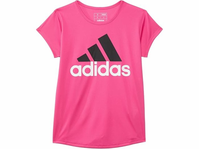 (取寄) アディダス キッズ ガールズ エッセンシャル ポーリー ティー S24(ビッグ キッド) adidas Kids girls Essential Poly Tee S24(Big Kid) Dark Pinkの通販は