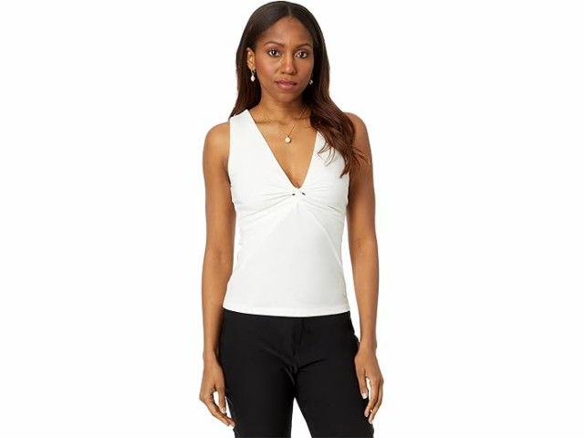 (取寄) ニックゾー レディース ポリッシュ ジャージ ツイスト タンク NIC+ZOE women Polished Jersey Twist Tank Classic Creamの通販は