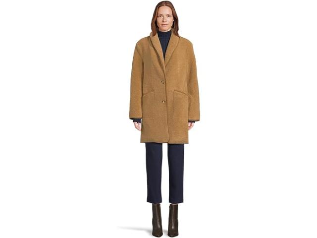 (取寄) ローレン ラルフローレン レディース シェルパ w トリム 2 Lauren Ralph Lauren women Sherpa W Trim 2 Bttn Camel