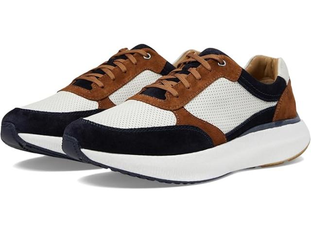 (取寄) ジョンストン&マーフィー コレクション メンズ ブライリー パーフェド ジョガー Johnston & Murphy Collection men Johnston & Murphy Collection Briley Perfed Jogger Navy Multi Suede/Full Grainの通販は