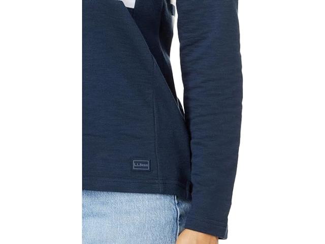 (取寄) エルエルビーン レディース ピークス アイランド 1/4 ジップ L.L.Bean women L.L.Bean Peaks  1/4 Zip Classic Navy/White