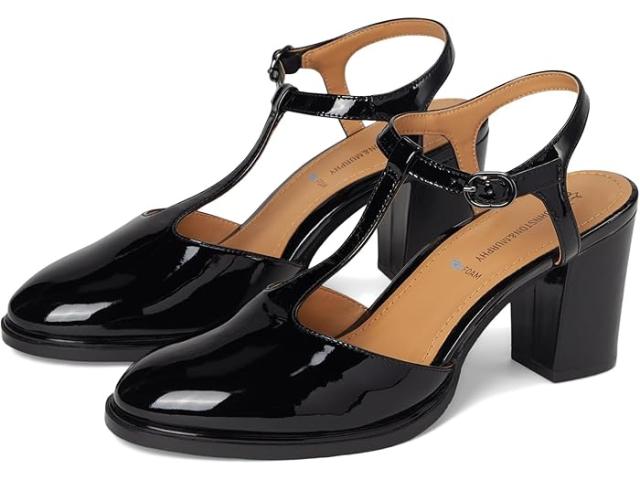 (取寄) ジョンストン&マーフィー レディース エイミー Tストラップ パンプス Johnston & Murphy women Amy T-Strap Pumps Black