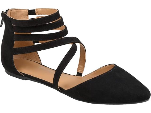 (取寄) ジュルネ コレクション レディース コンフォート フォーム マーリー フラッツ Journee Collection women Comfort Foam Marlee Flat Black