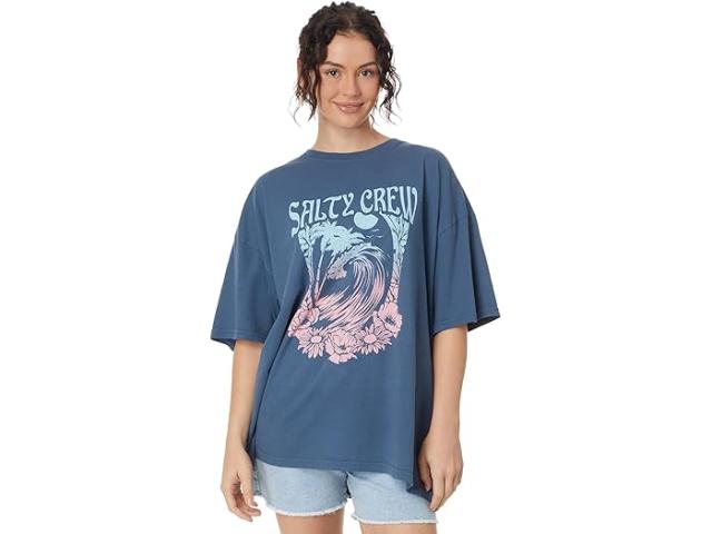 (取寄) ソルティ クルー レディース ビッグ ウェーブ カバー アップ ティー Salty Crew women Salty Crew Big Wave Cover Up Tee Denimの通販は