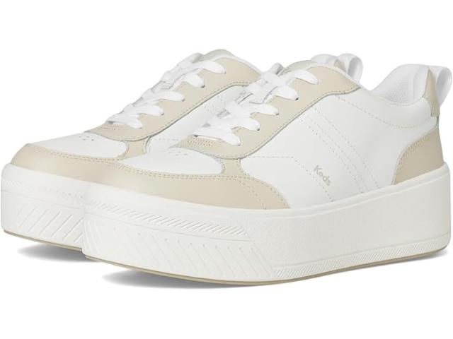 (取寄) ケッズ レディース スカイラー リ レースアップ Keds women Skyler II Lace-Up White/Beige Leather