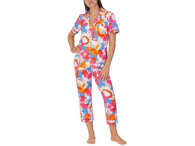 (取寄) ベッドヘッドパジャマズ レディース ショート スリーブ クロップド Pj セット Bedhead PJs women Short Sleeve Cropped PJ Set Morning Flowersの通販は