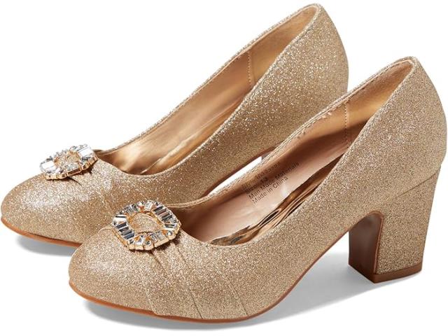 (取寄) バッジェリーミシュカ キッズ ガールズ ローラ ジュエル トゥ ポンプ (リトル キッド/ビッグ キッド) Badgley Mischka Kids girls Badgley Mischka Kids Lola Jewel Toe Pump (Little Kid/Big Kid) Rose Goldの通販は