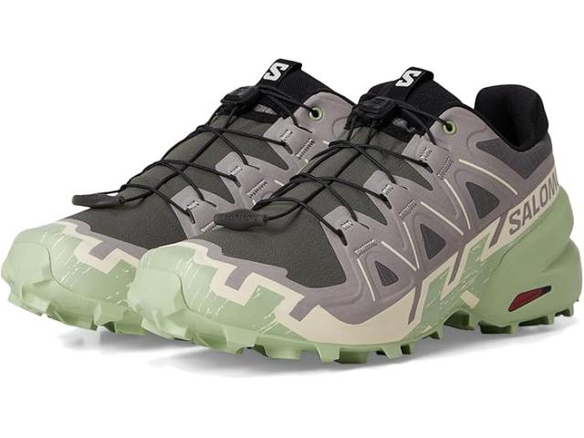 (取寄) サロモン レディース スピードクロス 6 Salomon women Speedcross 6 Castlerock/Vanilla Ice/Smoke Green