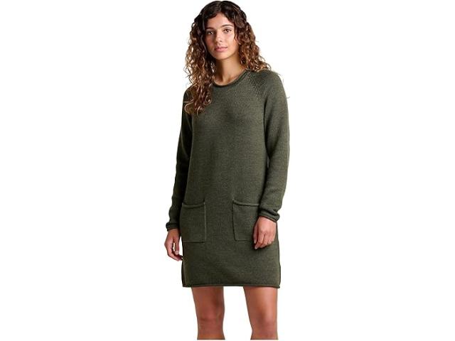 (取寄) トードアンドコー レディース セーター ドレス Toad&Co women Alpineglo Sweater Dress Olive