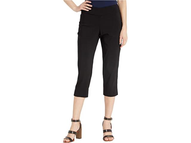 (取寄) クレイジー ラリー レディース プル-オン カプリ パンツ Krazy Larry women  Pull-On Capri Pants Black
