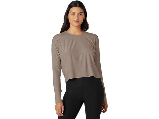 (取寄) ビヨンドヨガ レディース フェザーウェイト デイドリーマー プルオーバー Beyond Yoga women Beyond Yoga Featherweight Daydreamer Pullover Birch Heatherの通販は