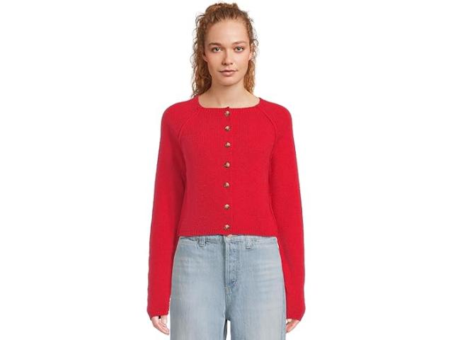 (取寄) フリーピープル レディース シドニー シュランケン カルディ Free People women Sydney Shrunken Cardi Atlas Red