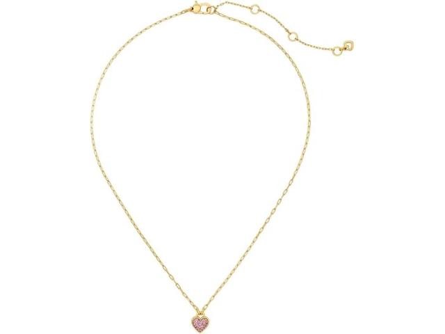 (取寄) ケイトスペード レディース ハート パヴェ ペンダント Kate Spade New York women Kate Spade New York Heart Pave Pendant Pink/Goldの通販は