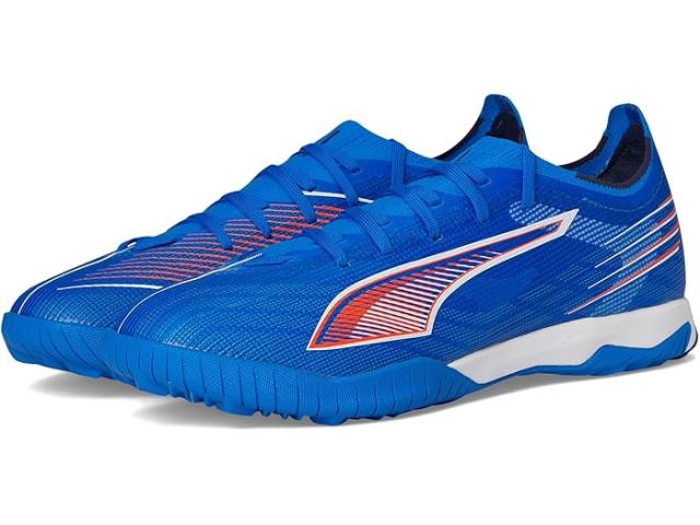 (取寄) プーマ メンズ ウルトラ 6 マッチ ターフ トレーナー サッカー クリーツ PUMA men Ultra 6 Match Turf Trainer Soccer Cleats Ultra Blue/White/Glowing Red