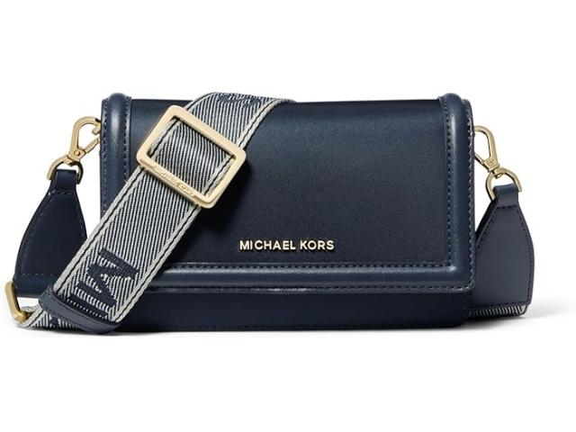 (取寄) マイケルコース レディース ジェット セット スモール フォン ウエブ ストラップ クロスボディ MICHAEL Michael Kors women Jet Set Small Phone Web Strap Crossbody Navy