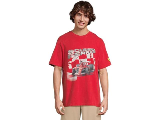 (取寄) プーマ メンズ スクーデリア フェラーリ グラフィック T-シャツ PUMA men Scuderia Ferrari Graphic T-Shirt Rosso Corsa 2AH25
