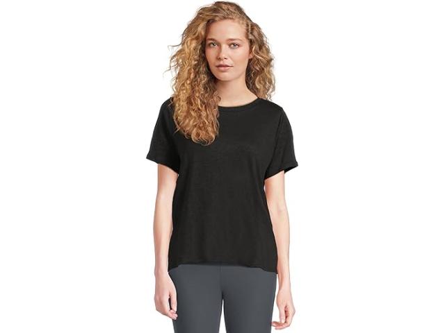 (取寄) アイリーン フィッシャー レディース クルー ネック ショート スリーブ ティー Eileen Fisher women Crew Neck Short Sleeve Tee Black