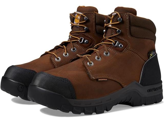 (取寄) カーハート メンズ ラギッド フレックス ウォータープルーフ インターナル メット ガード コンプ トゥ 6 ワーク ブート Carhartt men Carhartt Rugged Flex Waterproof Internal Met Guard Comp Toe 6" Work Boot Brown Oil Tanned Leatherの通販は 38,864円