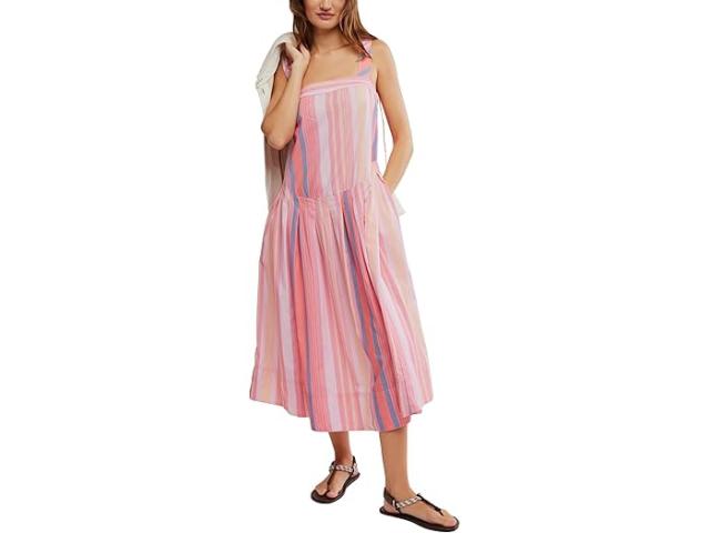 (取寄) フリーピープル レディース プリマベーラ ストライプ ミディ Free People women Primavera Stripe Midi Strawberry Combo