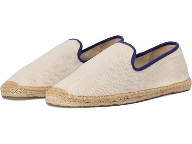 (取寄) ソルドス メンズ スモーキング スリッパ エスパドリーユ Soludos men Smoking Slipper Espadrille Ivory / Dark Blue